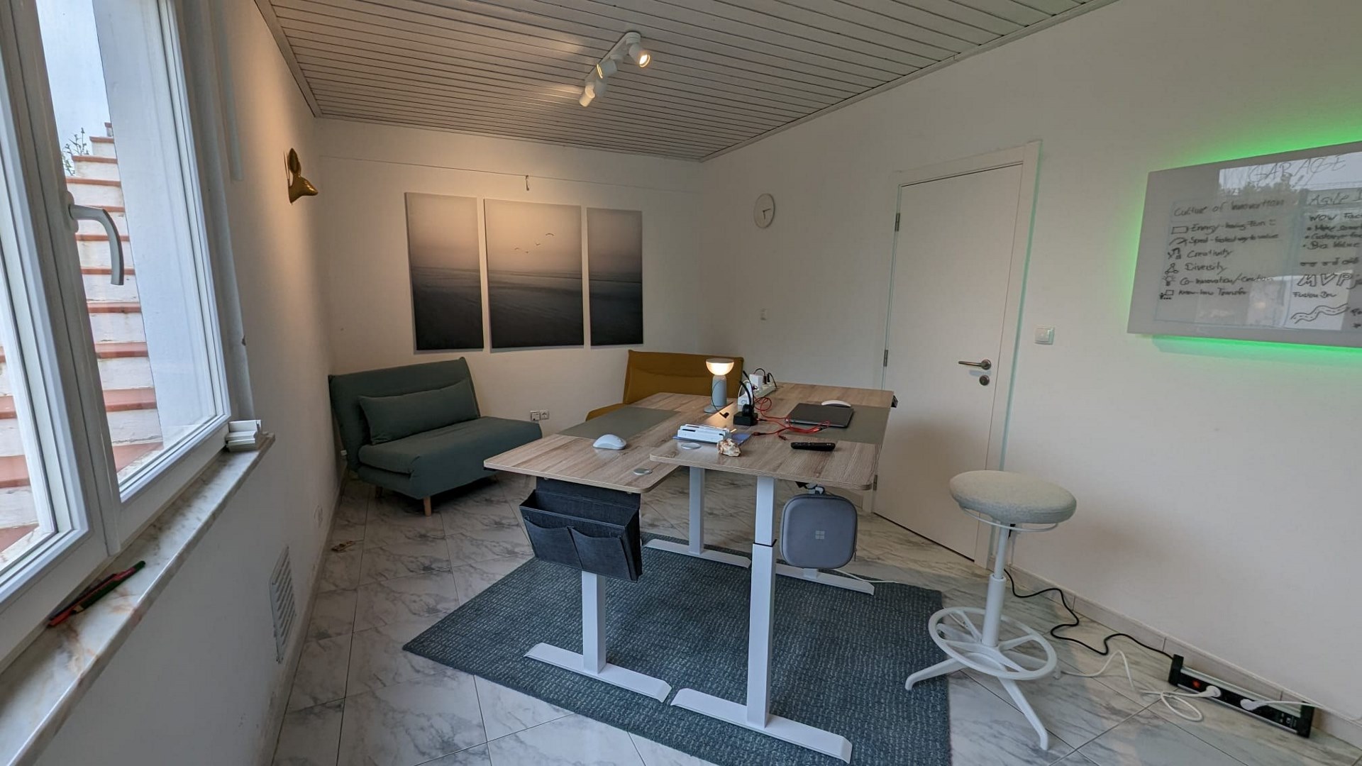 Co-Working-Space im Untergeschoss