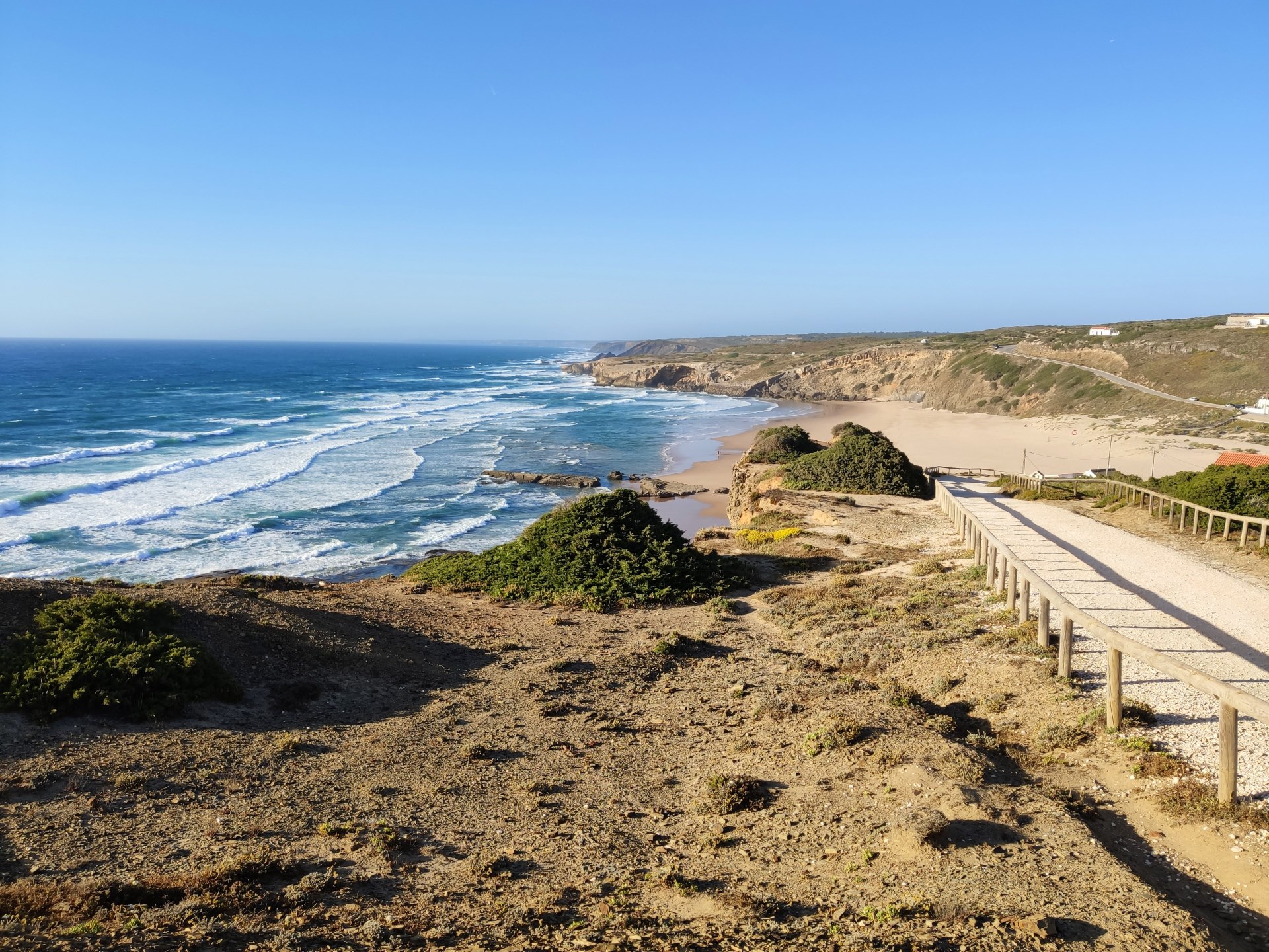Weite portugiesische Atlantikküste