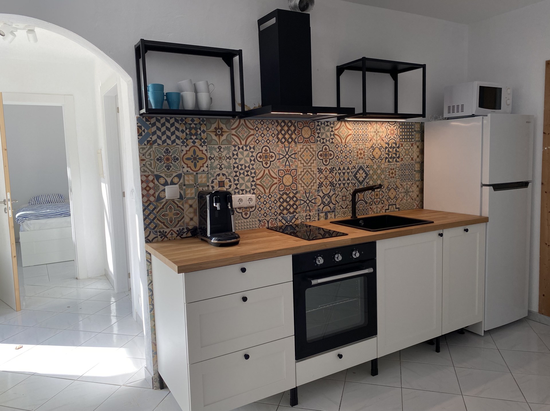 Küche des separaten Apartments